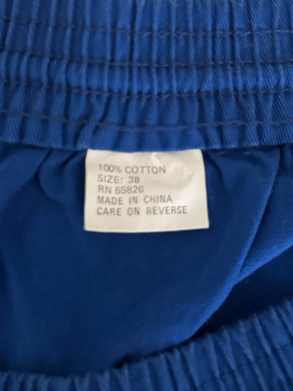 Vintage 80s/ 90s Blue Cotton Track Shorts with Silver Side Snap Detail - Picture 6 of 6